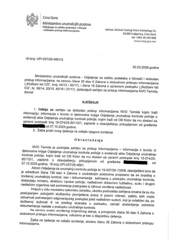 rješenje br. 18-UPI-037/26-4691/3