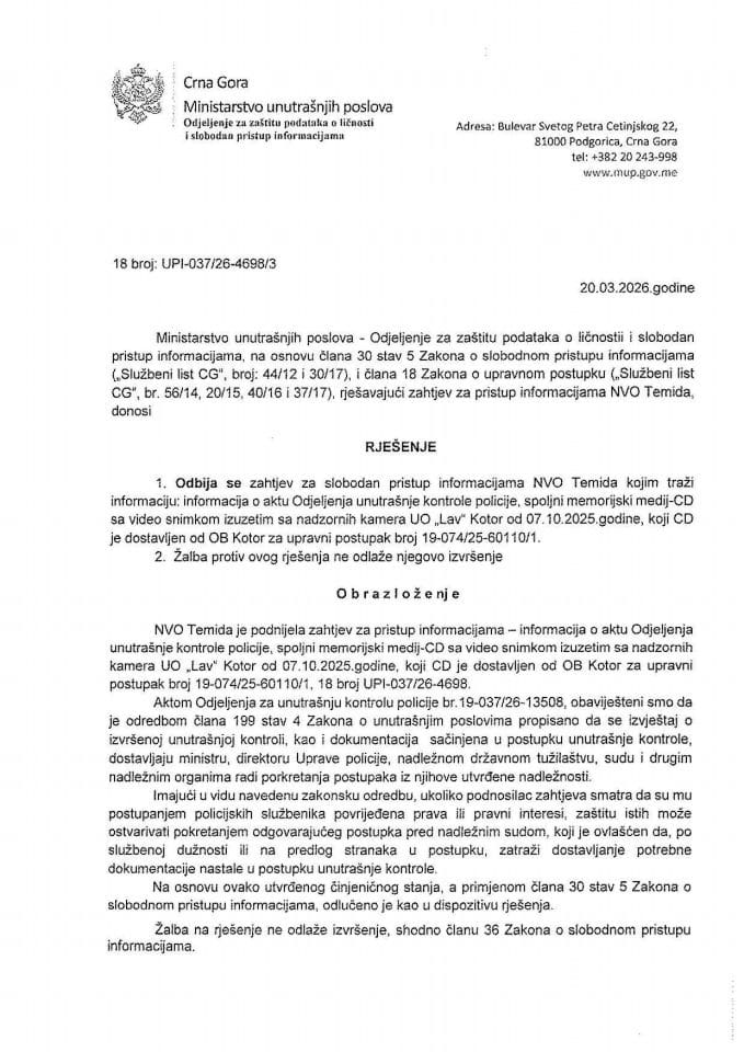 rješenje br. 18-UPI-037/26-4698/3