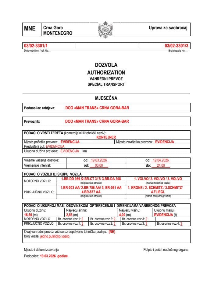 MAN TRANS 03-02-3301-mart-mjesečna