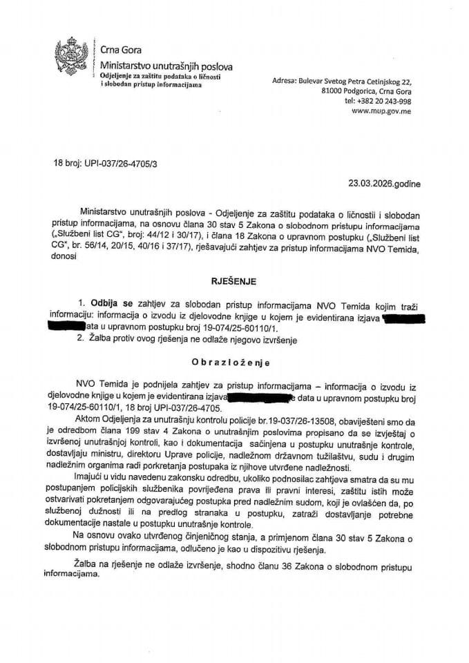 rješenje br. 18-UPI-037/26-4705/3