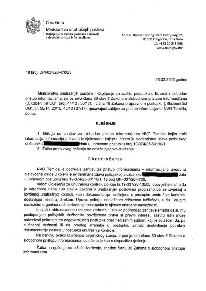 rješenje br. 18-UPI-037/26-4706/3