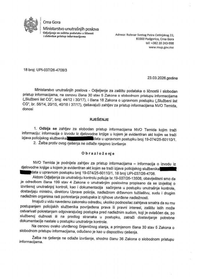 rješenje br. 18-UPI-037/26-4708/3