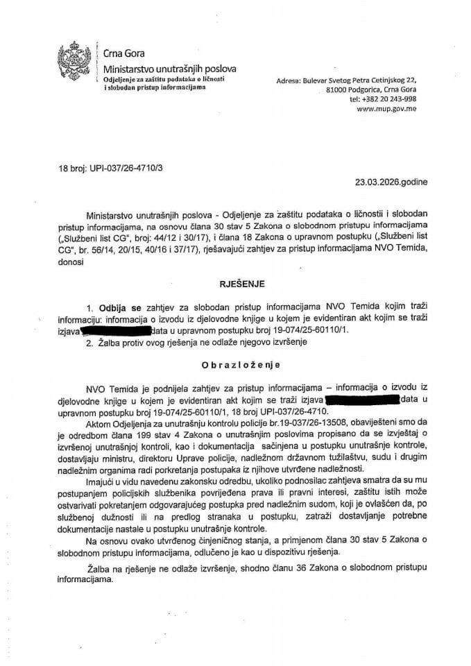 rješenje br. 18-UPI-037/26-4710/3