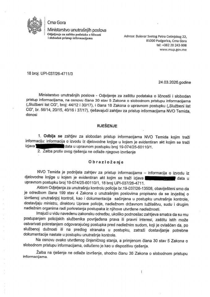 rješenje br. 18-UPI-037/26-4711/3