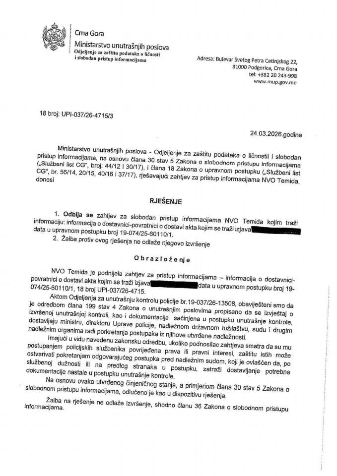 rješenje br. 18-UPI-037/26-4715/3