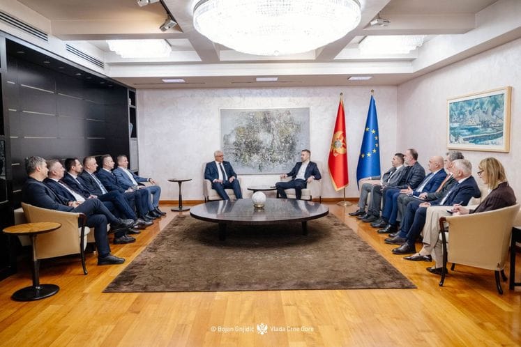 Milojko Spajić sa liderima parlamentarne većine