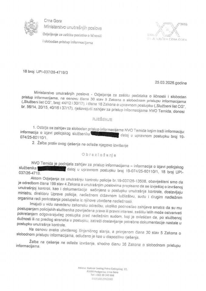 rješenje br. 18-UPI-037/26-4719/3