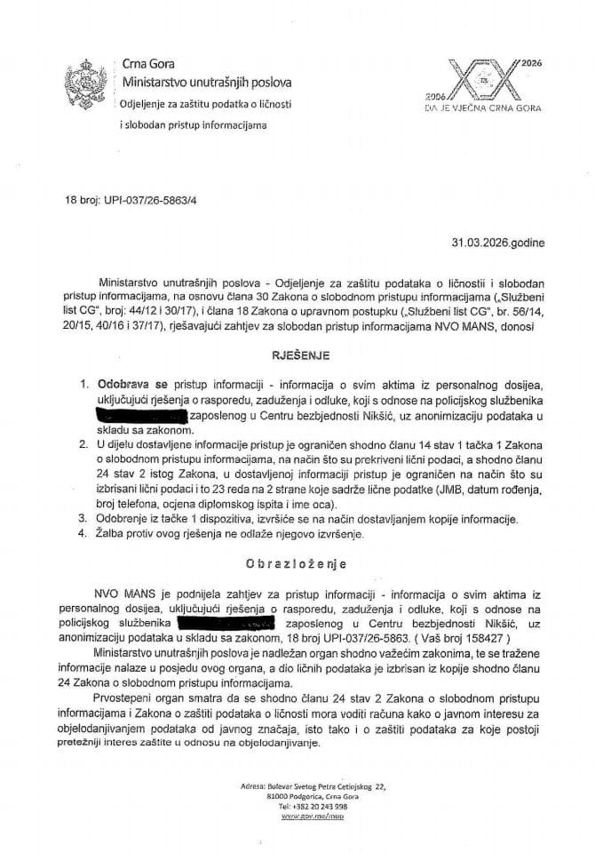 rješenje br. 18-UPI-037/26-5863/4