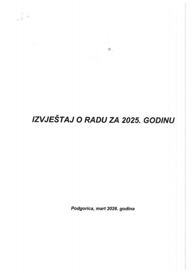 Izvještaj o radu Agencije za zaštitu konkurencije za 2025. godinu