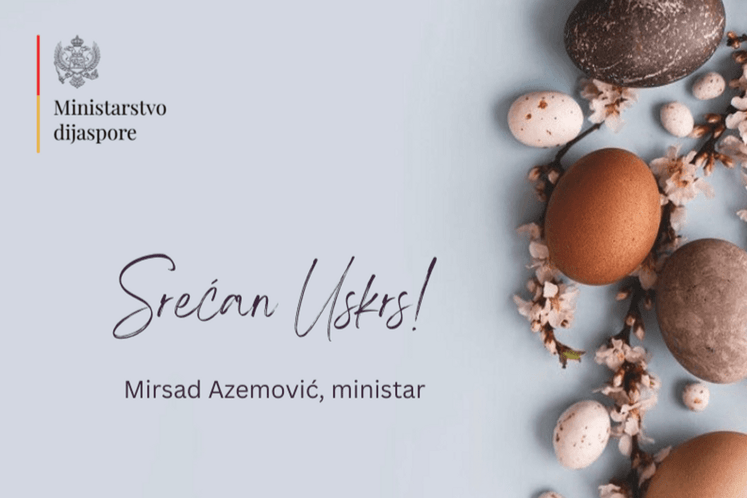 Čestitka Ministarstva dijaspore povodom katoličkog Uskrsa