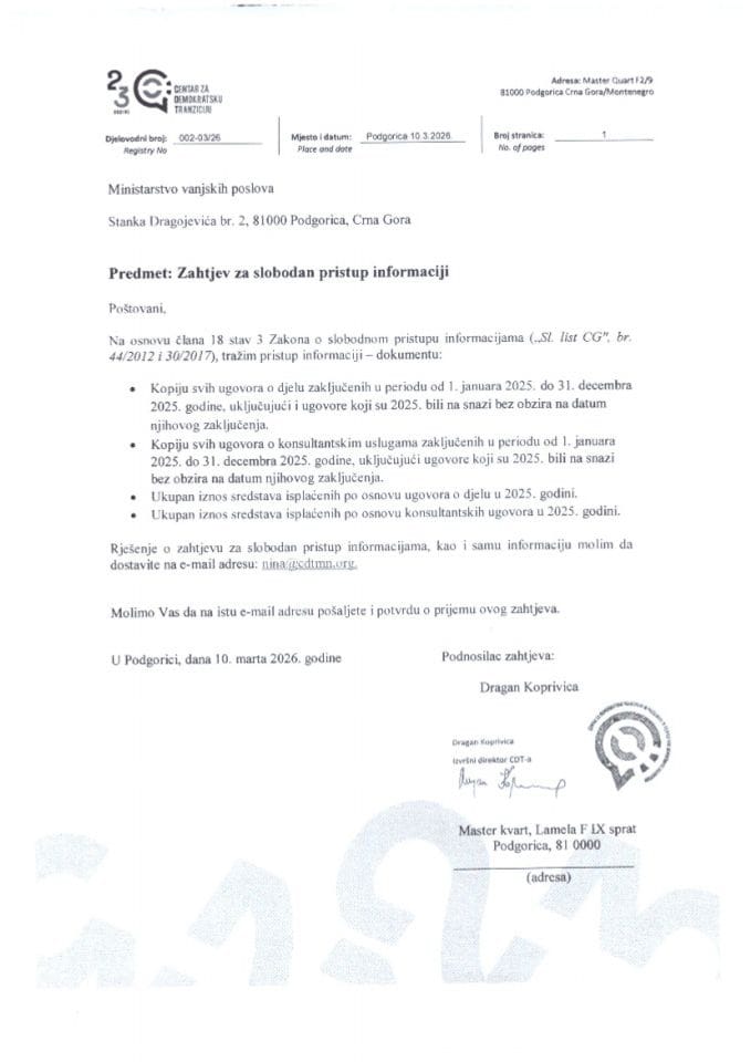 Rješenje UPI broj: 17/1-056/26-25-2