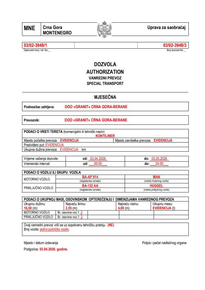 GRANIT 03-02-3948-april-mjesečna
