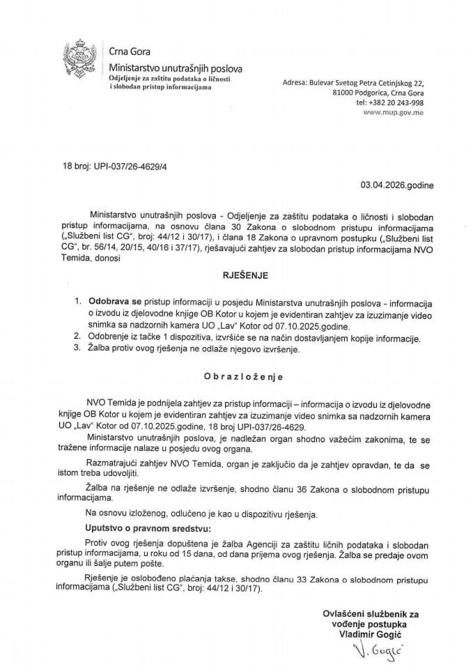 rješenje br. 18-UPI-037/26-4629/4