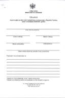 Пријавни образац - Турска