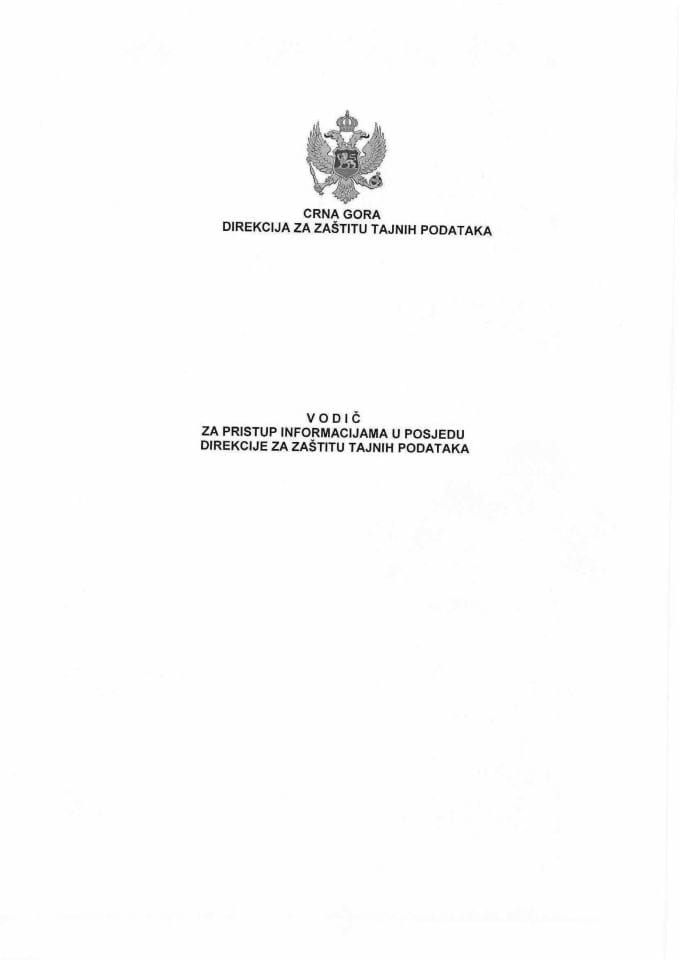 Vodic za slobodan pristup informacijama u posjedu DZTP - 2026