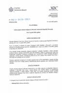 Предлог платформе радне посјете министра дијаспоре Мирсада Аземовића Републици Словенији, 10-13. априла 2026. године