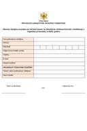 Obrazac zahtjeva za prijavu po Javnom pozivu za refundaciju troškova kontrole i sertifikacije u organskoj proizvodnji za 2026. godinu