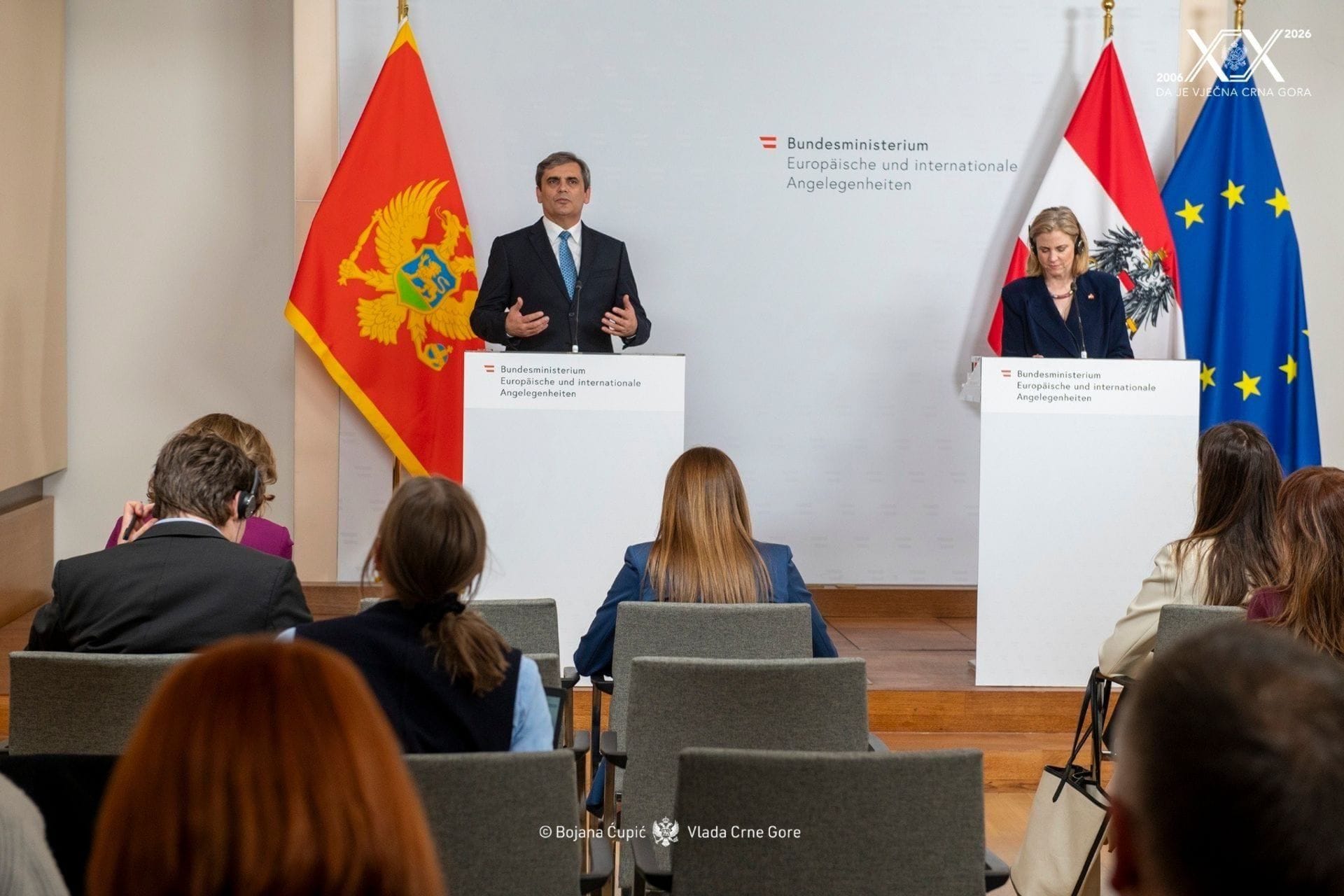 Ibrahimović u zvaničnoj posjeti Beču: Austrija pouzdan partner evropskog puta Crne Gore; jačanje bilateralne saradnje i političkog dijaloga 1 Ibrahimović u Austriji