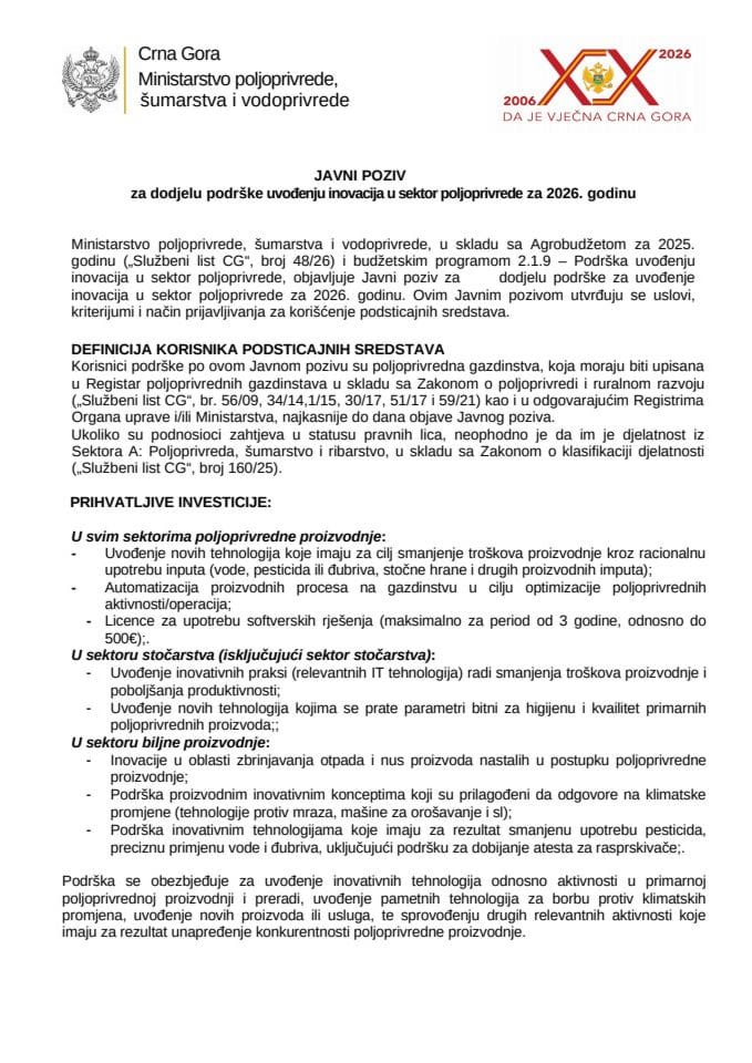 Javni-poziv-za-dodjelu-podrske-uvodenju-inovacija-u-sektor-poljoprivrede-za-2026