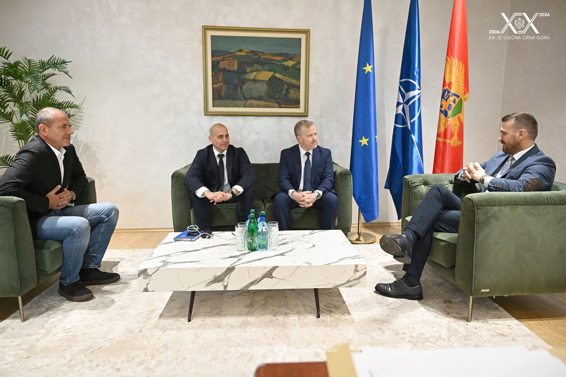 Marash Dukaj sa Nejtanom Morinom, direktorom CRDF - Global cybersecurity and digital program