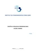 Izvještaj o realizaciji Programa rada, Izvještaj o realizaciji Godišnjeg plana donošenja crnogorskih standarda i srodnih dokumenata i Finansijski izvještaj za 2025. godinu Instituta za standardizaciju Crne Gore