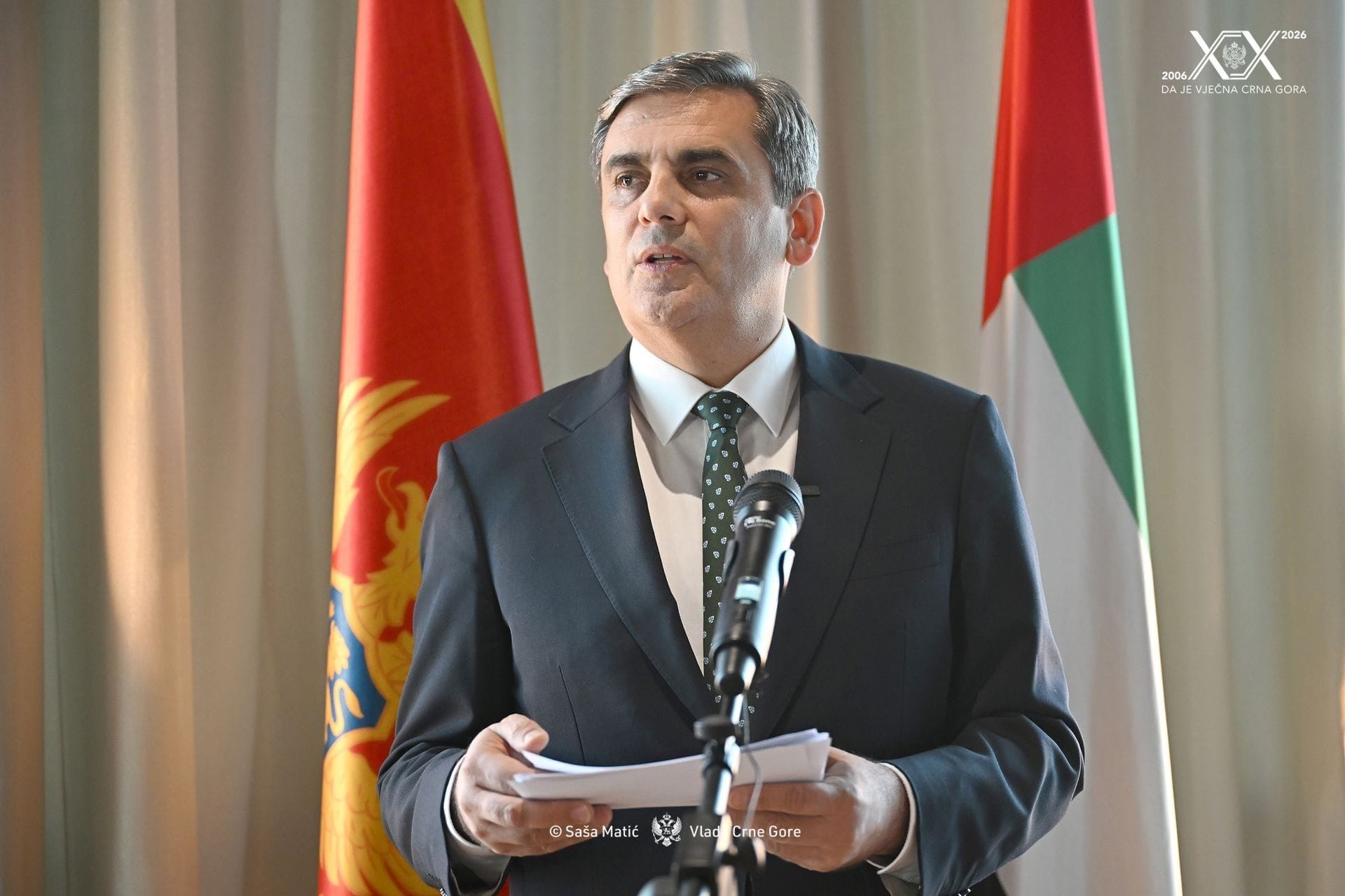 Obilježeno 18 godina diplomatskih odnosa Crne Gore i Ujedinjenjenih Arapskih 
Emirata