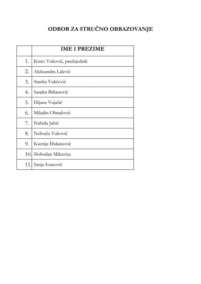 Odbor za stručno obrazovanje