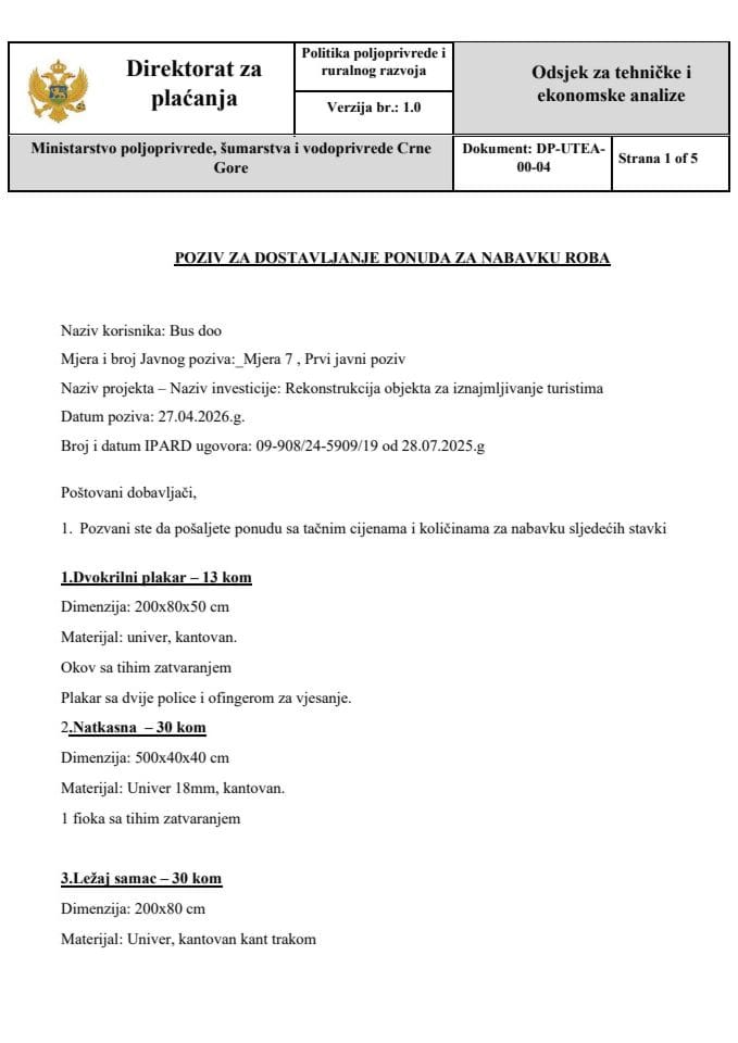 poziv-za-dostavljanje-ponuda- namjestaj