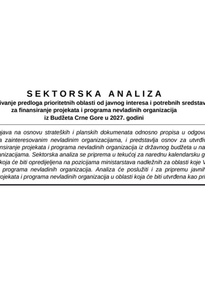 Nacrt sektorske analize- zaštita prava potrošača-word