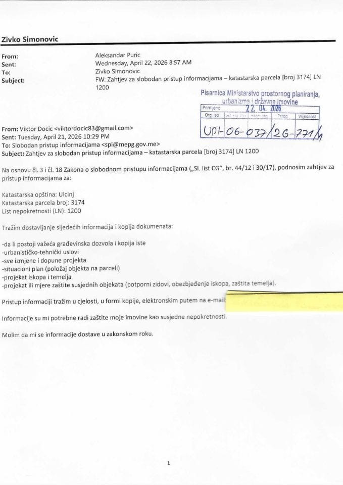 Zahtjevi za izdavanje upotrebne dozvole - UPI 06_037_26_771_1Viktor Docić