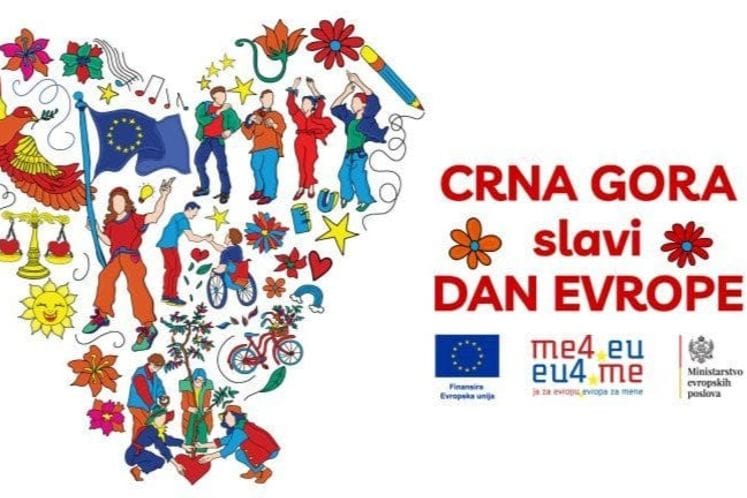 Proslava Dana Evrope širom Crne Gore tokom maja
