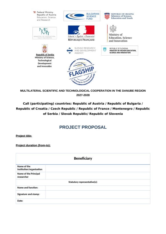 APPLICATION FORM_Danube