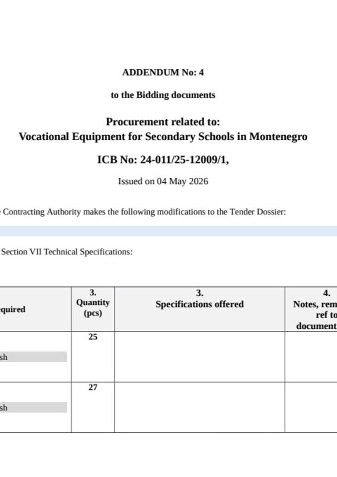Addendum No 4- 04 05 2026