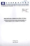 Preliminarna hidrogeološka studija o mogućem uticaju izgradnje naselja Velje brdo na izvorište Mareza
