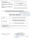 Пријава радова адаптације - 09-7-26-6213-1 ВОДОВОД И КАНАЛИЗАЦИЈА Д.О.О.