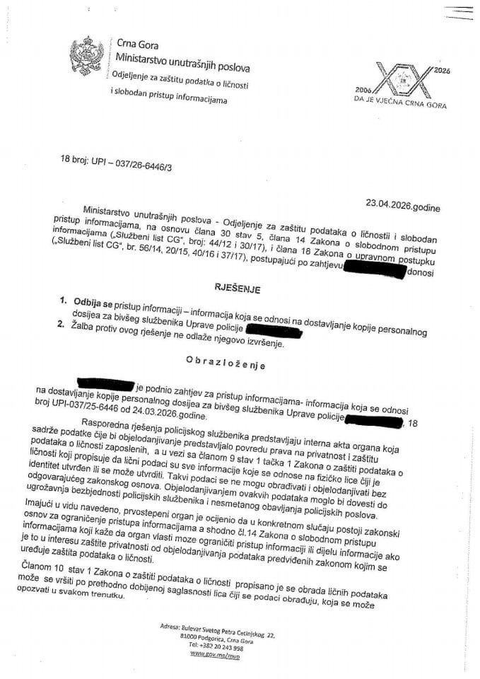 rješenje br. 18-UPI-037/26-6446/3