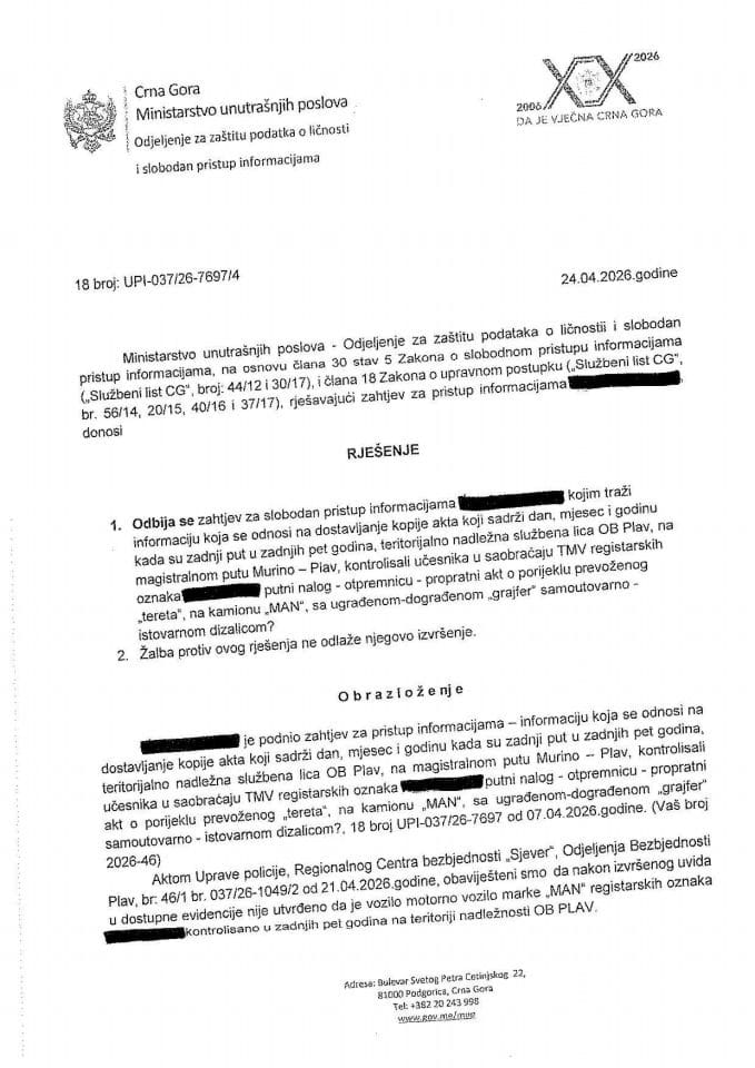 rješenje br. 18-UPI-037/26-7697/4