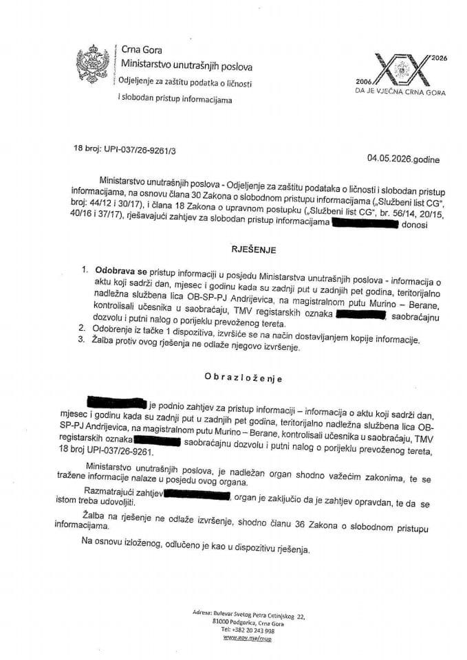 rješenje br. 18-UPI-037/26-9261/3