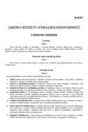 Nacrt Zakona o budžetu i fiskalnoj odgovornosti