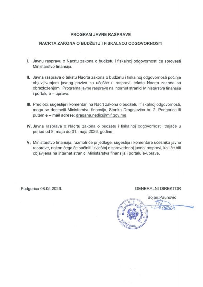 Program javne rasprave
