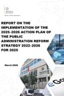 Report on The implementaton of The 2025-2026 AP of The Public Administration Reform Strategy 2022-2026 for 2025