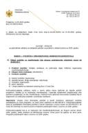 Javni poziv za podnošenje zahtjeva za dobijanje podrške za projekte iz oblasti turizma za 2026. godinu - Mjera I A