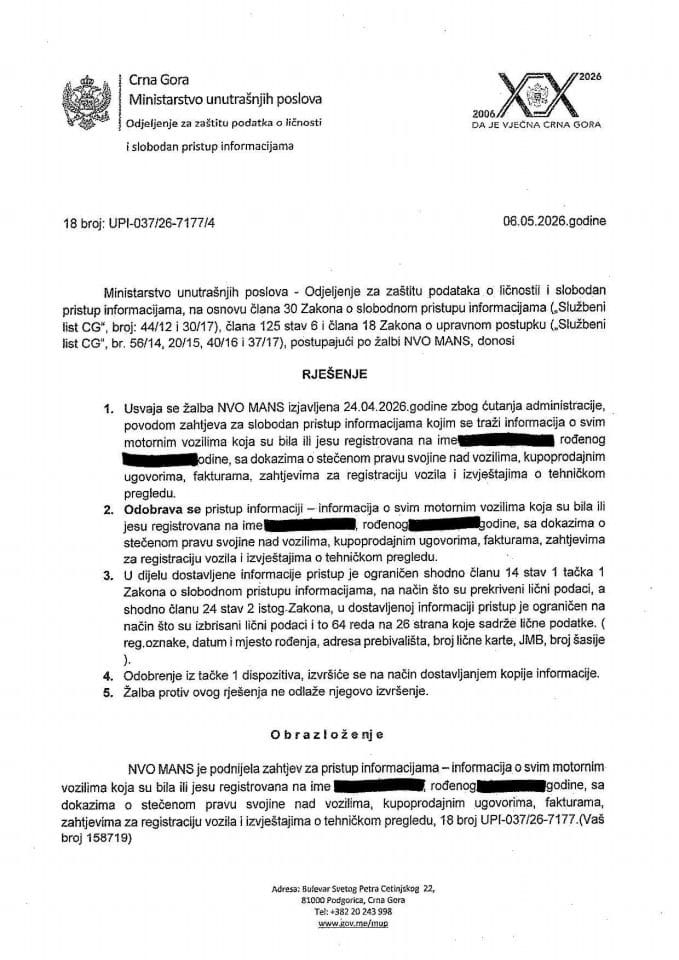 rješenje br. 18-UPI-037/26-7177/4