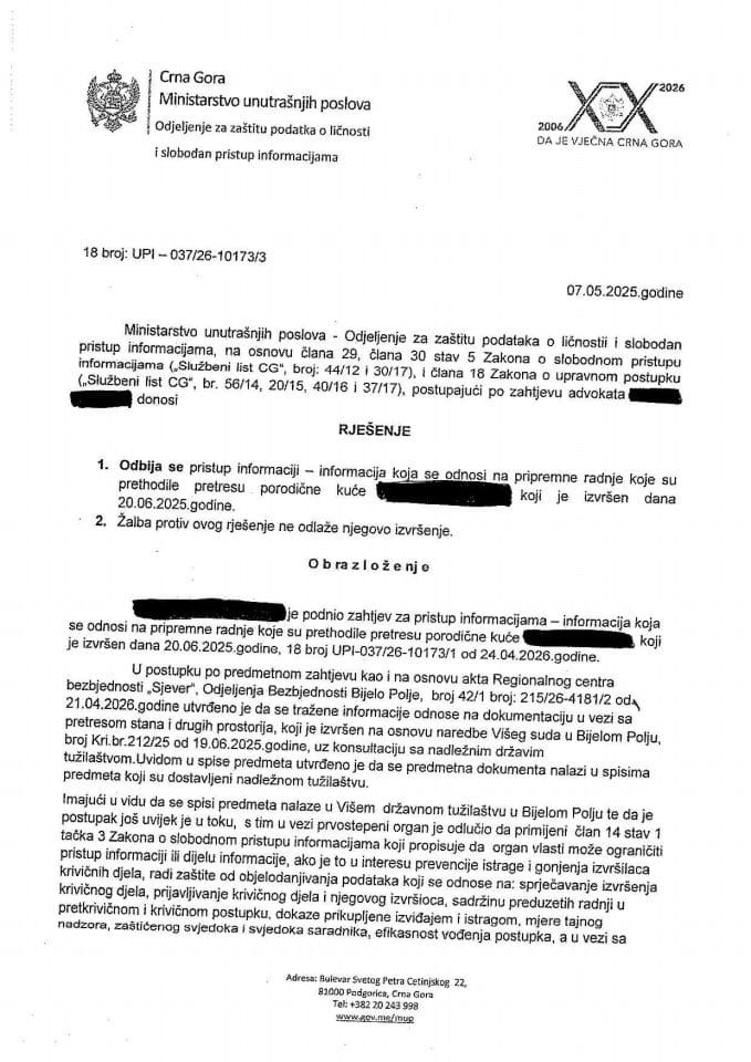 rješenje br. 18- UPI-037/26-10173/3