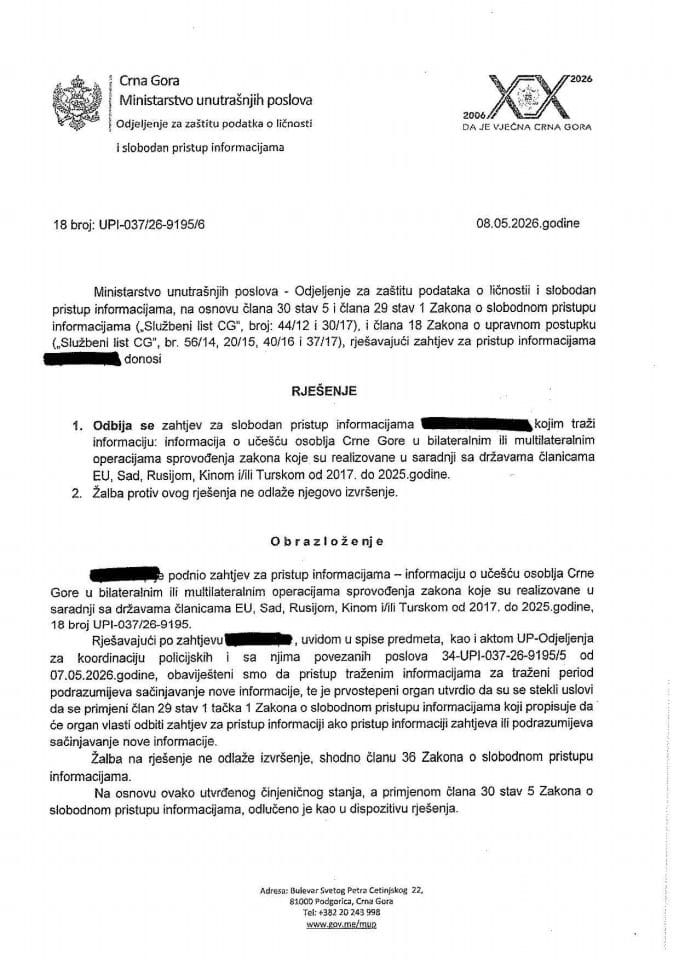 rješenje br. 18-UPI-037/26-9195/6
