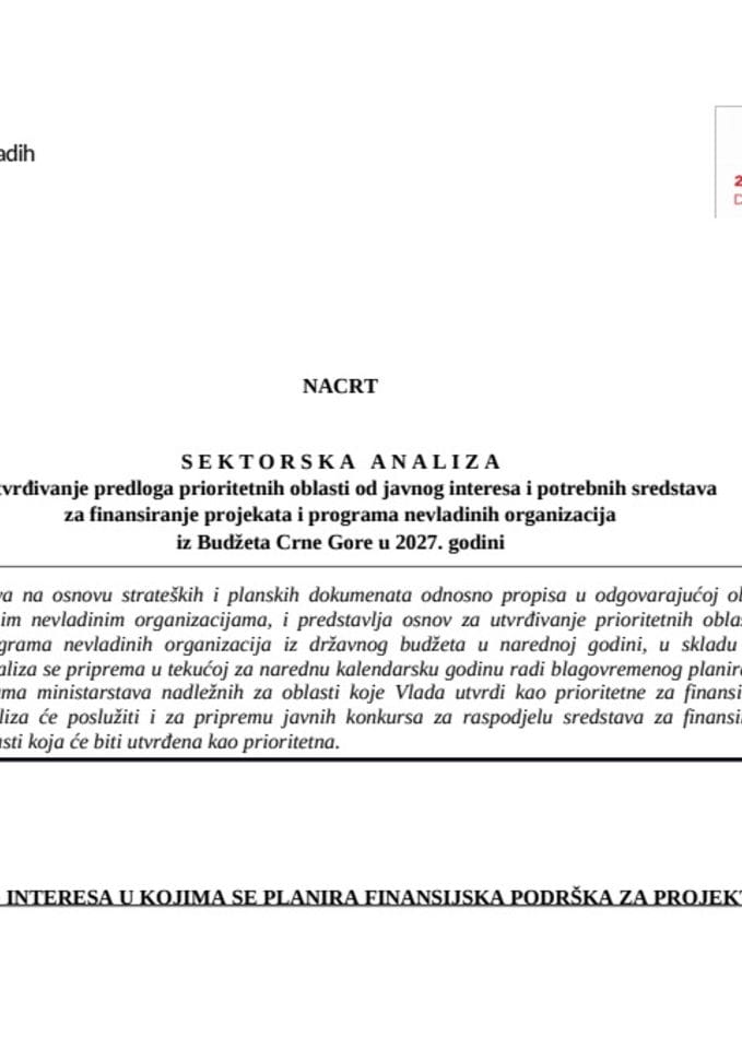 NACRT SEKTORSKE
