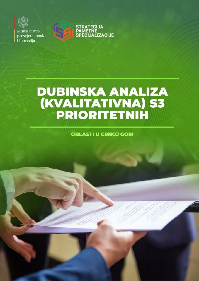 Dubinska analiza (kvalitativna) S3 prioritetnih oblasti u Crnoj Gori