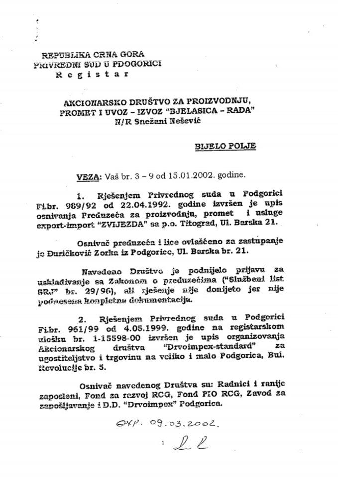 Informacija I 05/02-UP-272/5-25