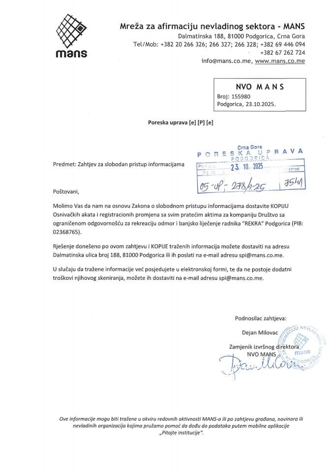 Rješenje 05/02-UP-278/2-25