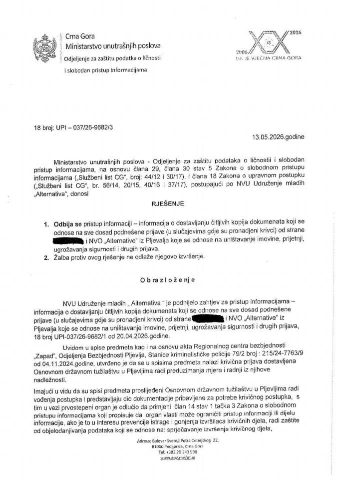 rješenje br. 18-UPI-037/26-9682/3